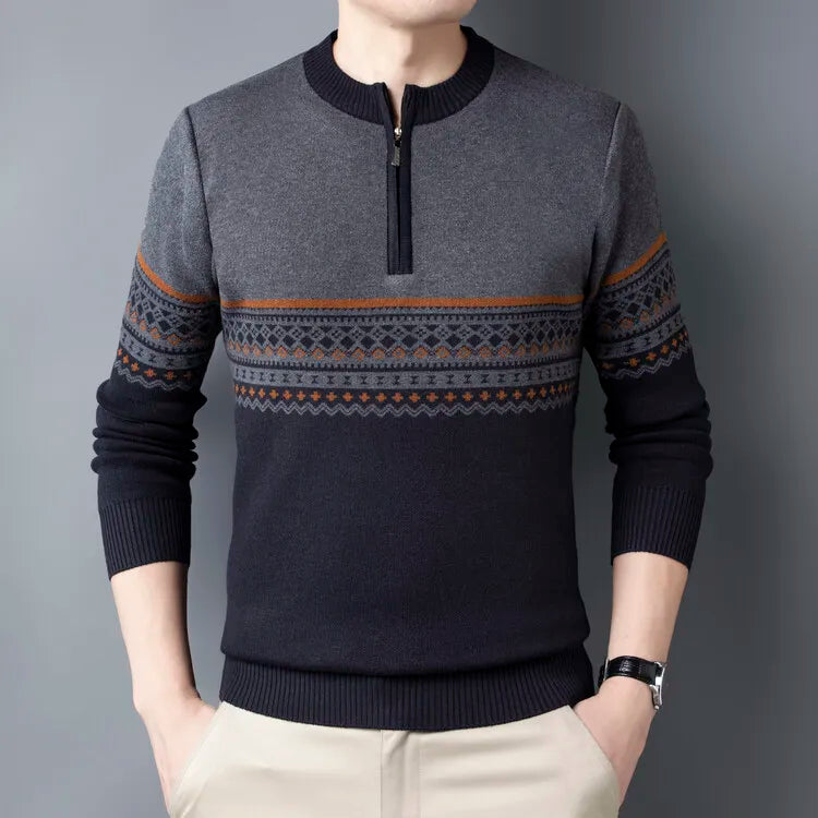Sanzio Signature Zipper Sweater