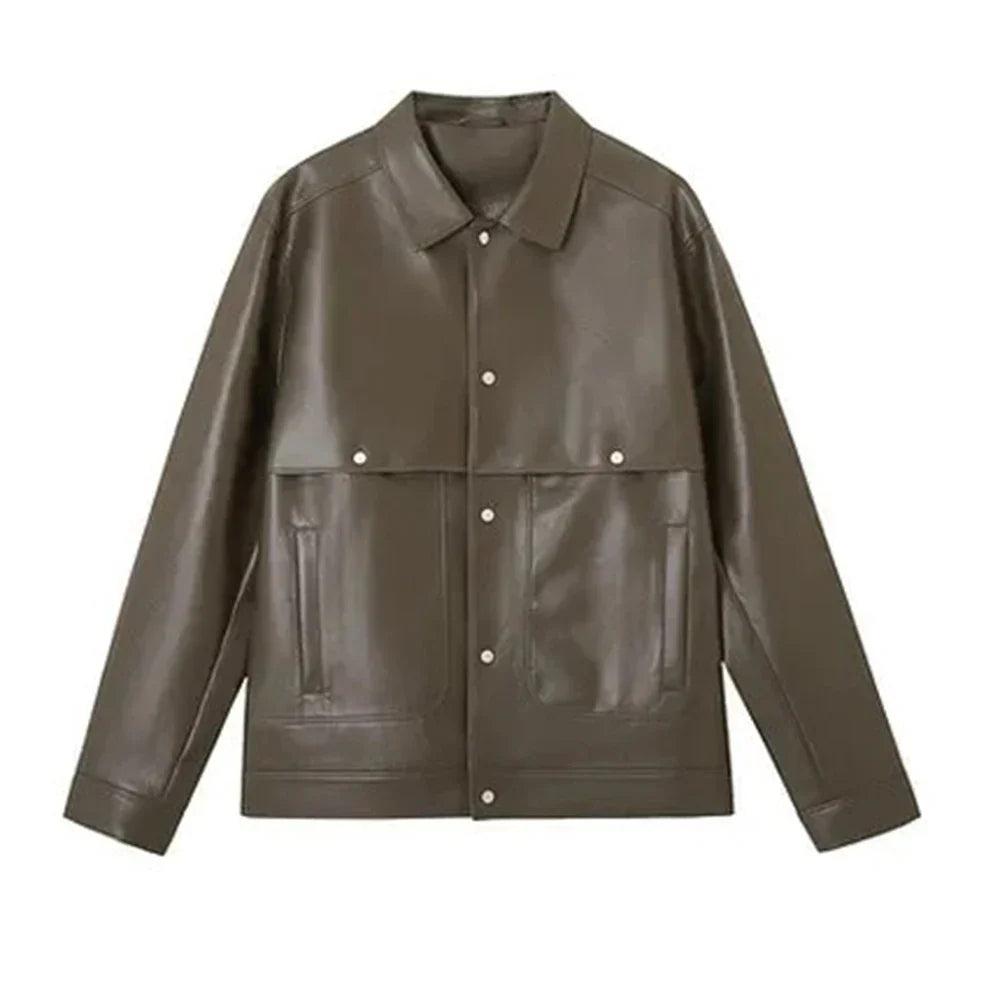 Hamilton Crest Leather Vintage Jacket