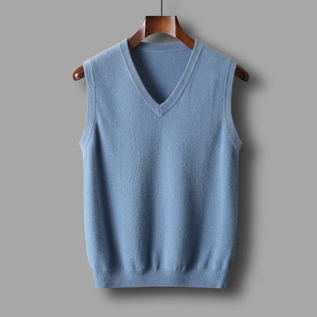 V-Neck Knit Sweater Vest