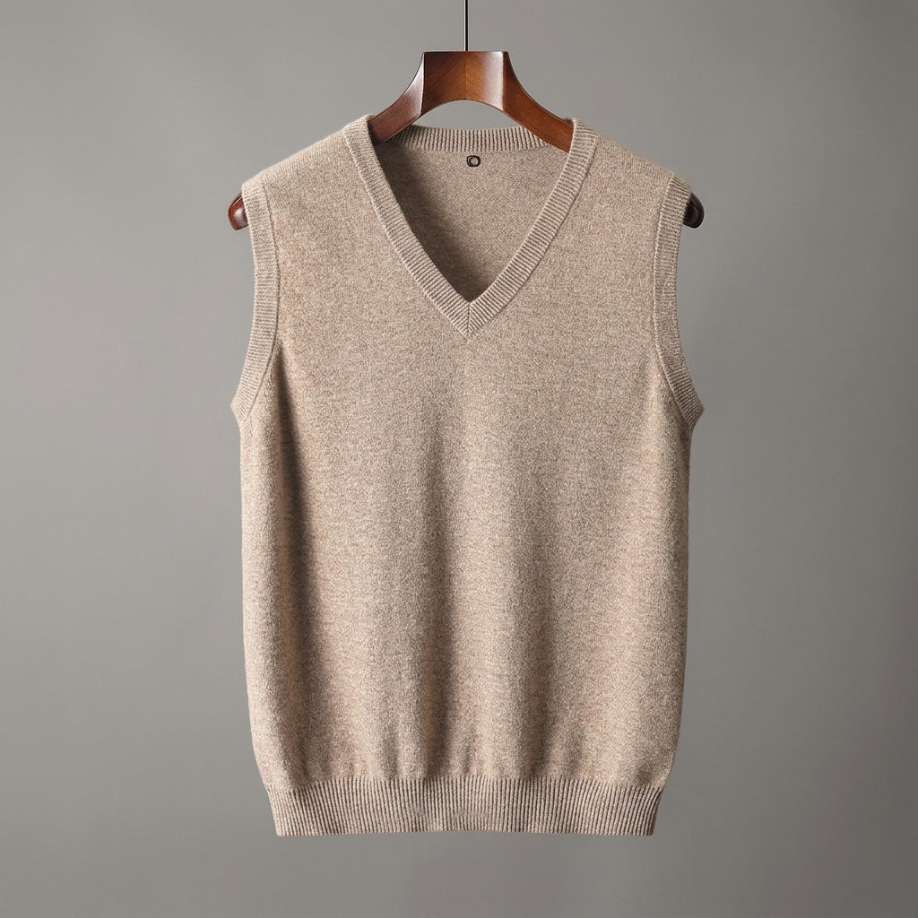 V-Neck Knit Sweater Vest