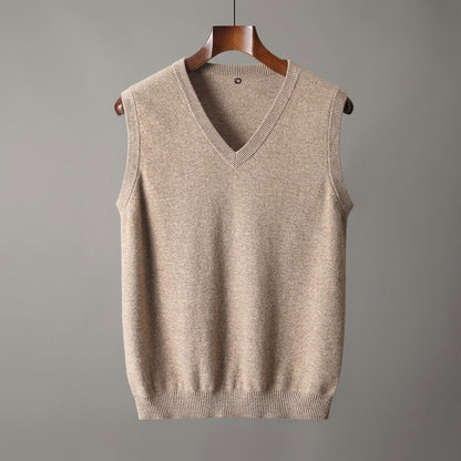 V-Neck Knit Sweater Vest