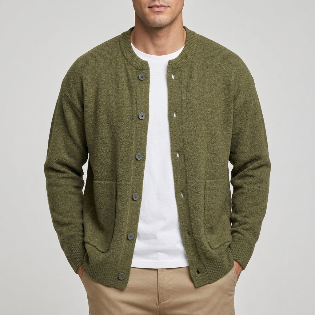 Button Front Knit Cardigan