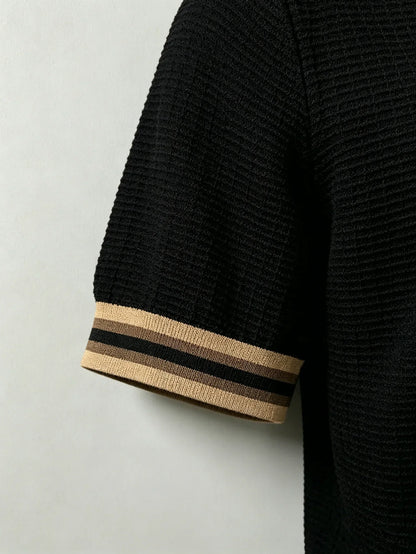 Men's Lightweight Breathable Polo Shirt Black