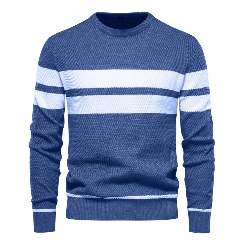 Paul Savin Men’s Slim Fit Crew Neck Knit Sweater