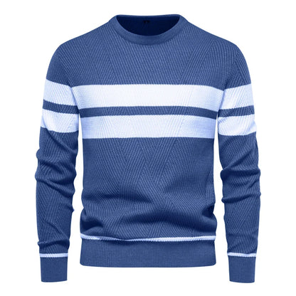 Paul Savin Men’s Slim Fit Crew Neck Knit Sweater