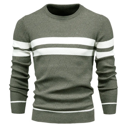 Paul Savin Men’s Slim Fit Crew Neck Knit Sweater
