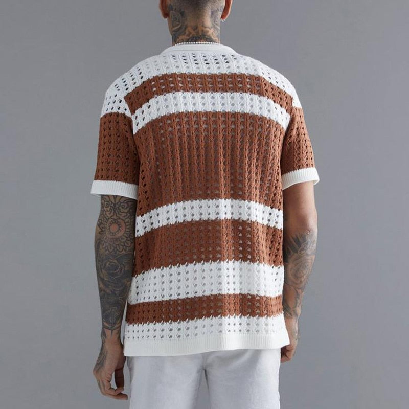 Vinthentic Finuchi Men's Knitted Button-up Shirt