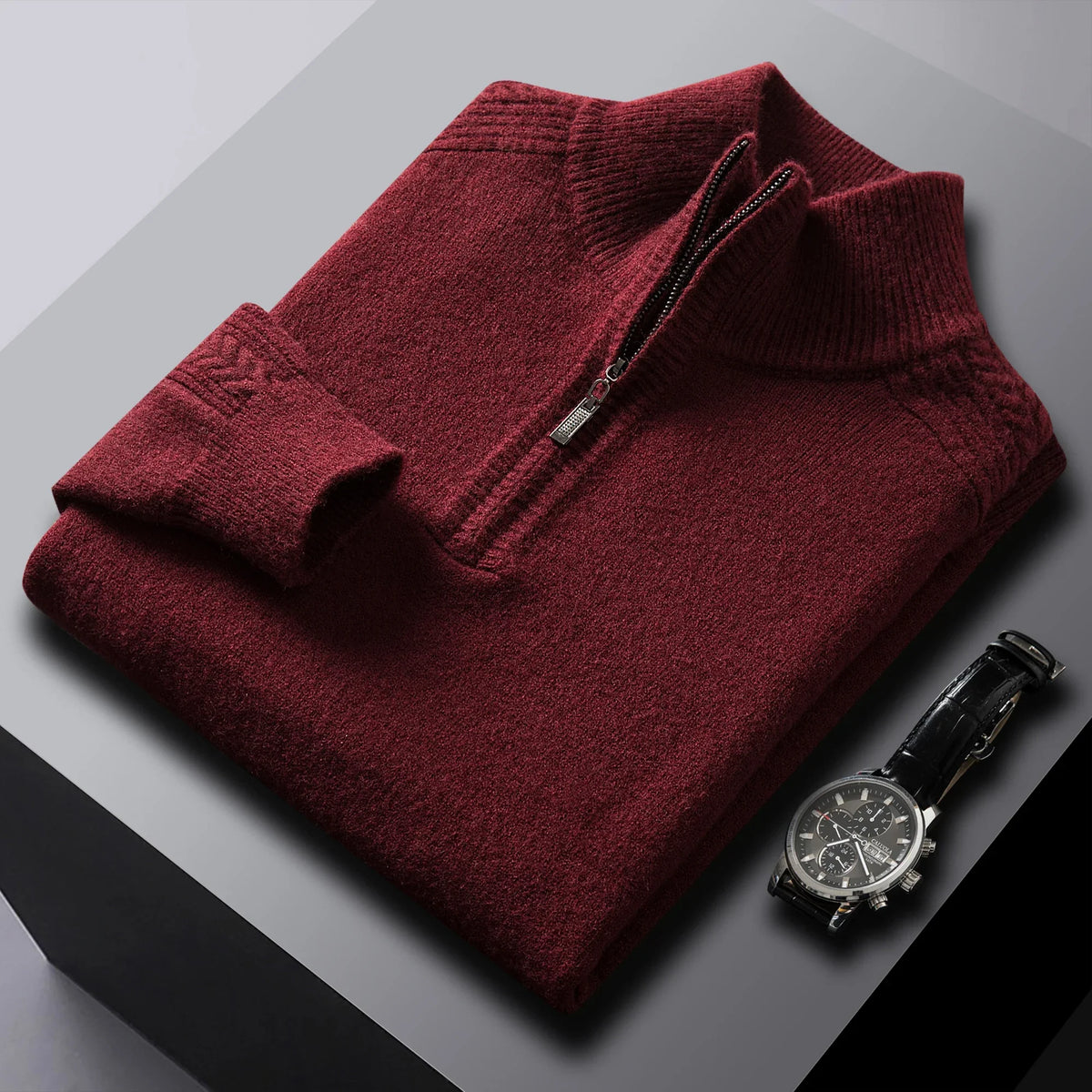 Filippo Lippi Cashmere Zipper-collar Sweater