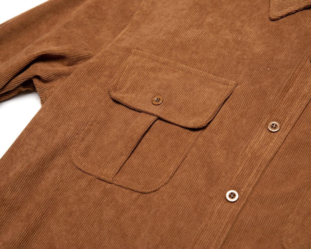 Vinthentic Divito Men's Corduroy Button-up Shirt