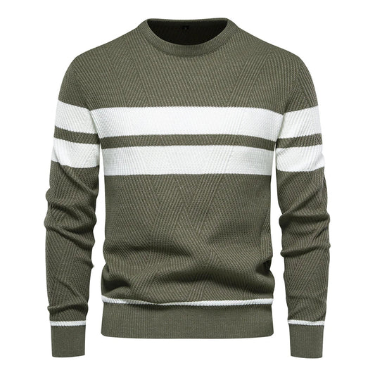 Paul Savin Men’s Slim Fit Crew Neck Knit Sweater