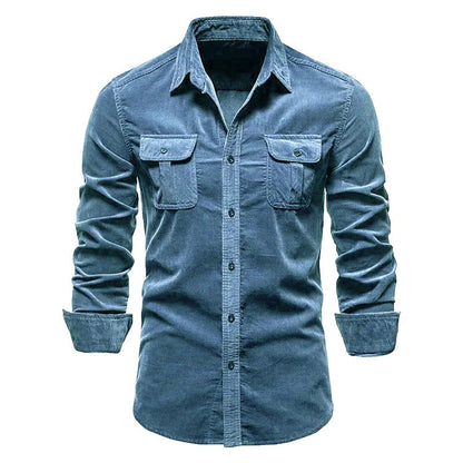 Vinthentic Divito Men's Corduroy Button-up Shirt
