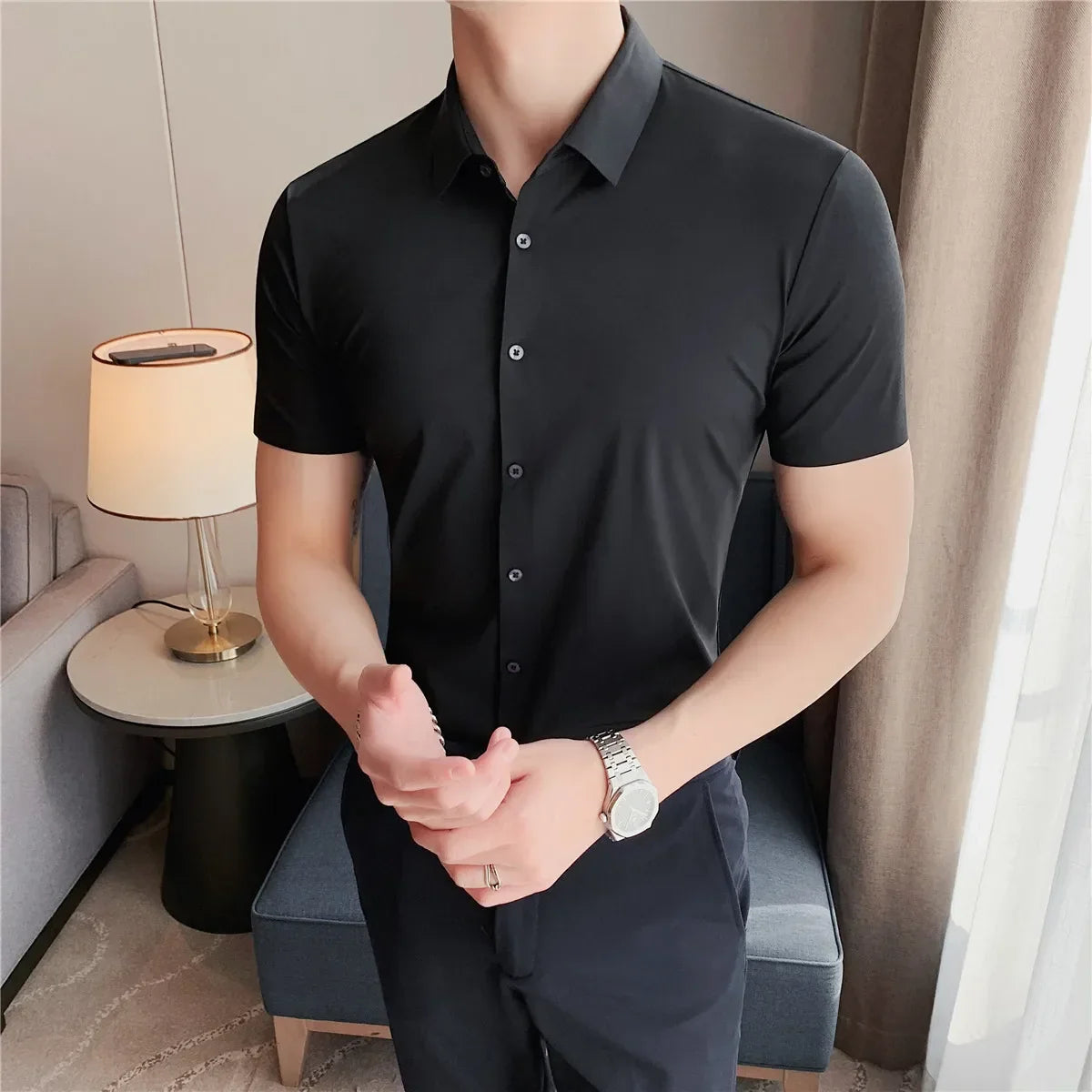 Henri Valliere Men's Short-Sleeve Shirt