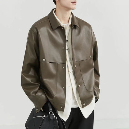 Hamilton Crest Leather Vintage Jacket