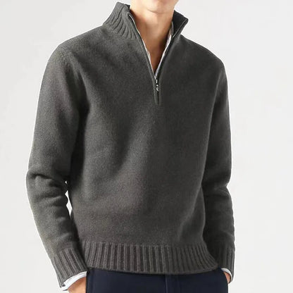 Leo Gatti Men’s Half Zip Turtleneck Knit Sweater