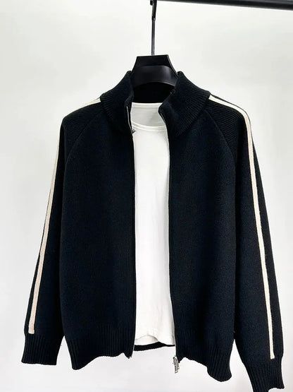 Alden Crown Knitted Designer Jacket