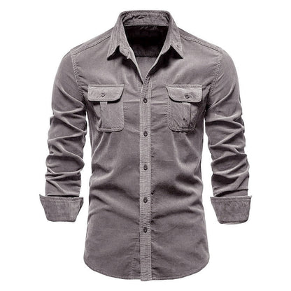 Vinthentic Divito Men's Corduroy Button-up Shirt