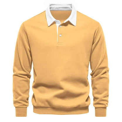 Matteo Sala Men Polo Collar Sweater Long Sleeve