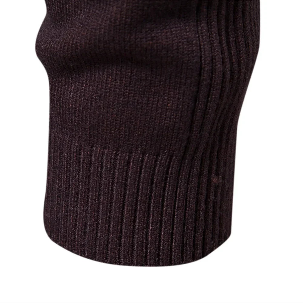 Alessio Moro Men Slim Fit Turtleneck Sweater Warm Winter Knit Pullover