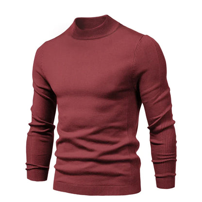 Alessio Moro Men Slim Fit Turtleneck Sweater Warm Winter Knit Pullover