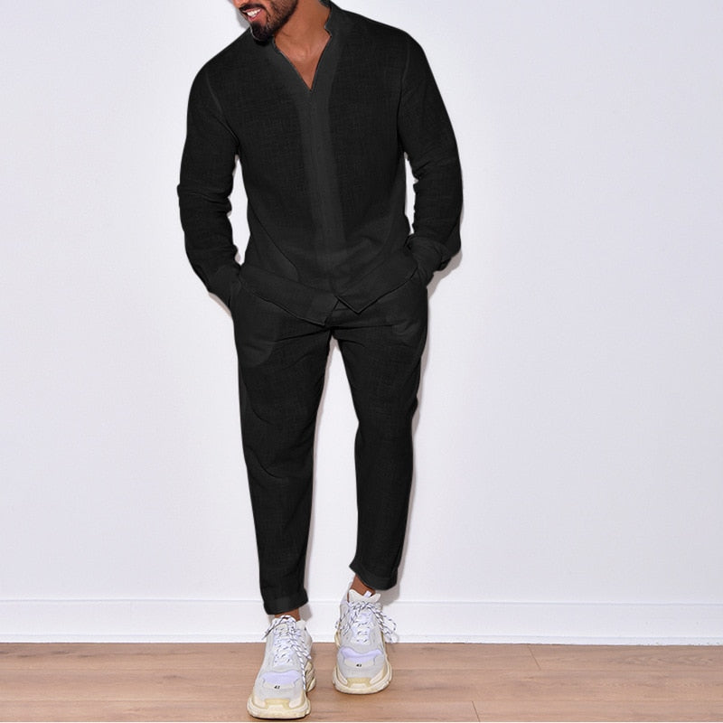 Vinthentic Paris Men's Linen Set