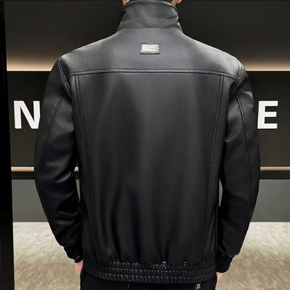 Leonardo Fiore Leather Biker Jacket