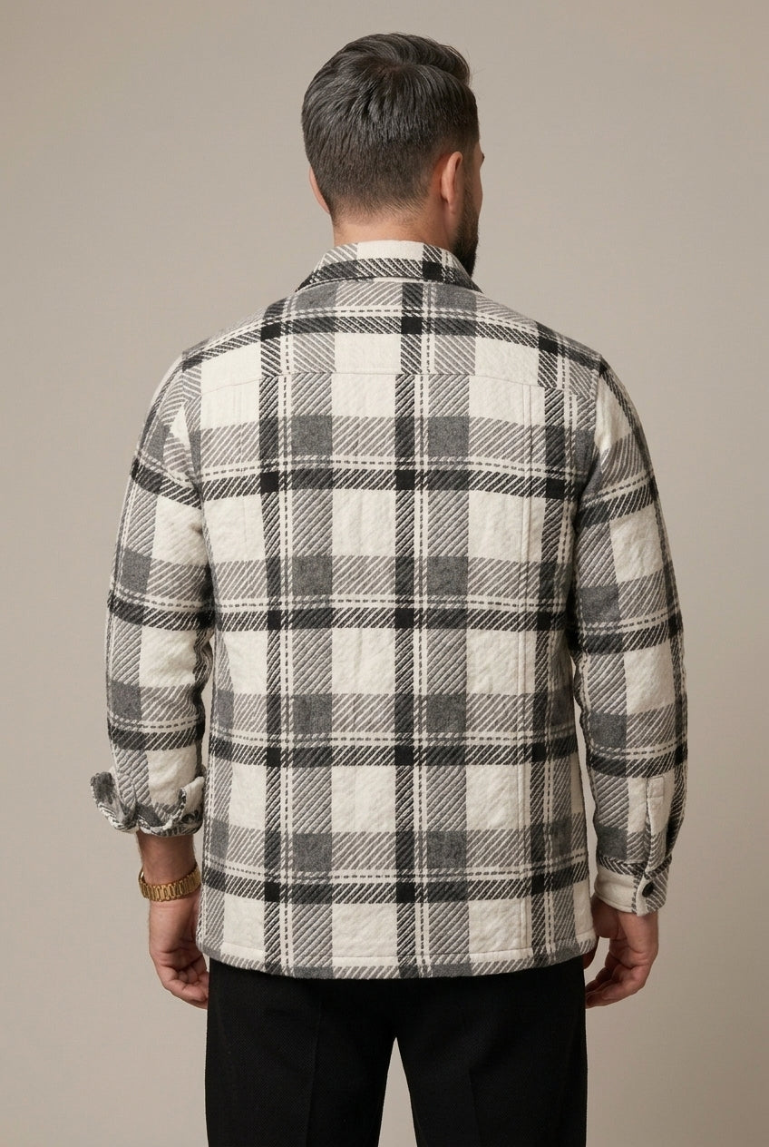 Men's Checked Relaxed Fit Overshirt