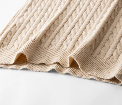 Livio Agresti Premium Half-Zip Alpaca Sweater