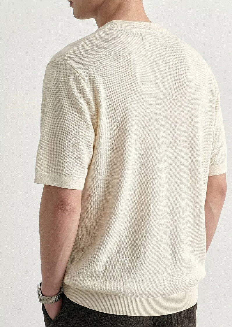 Textured Relaxed Fit Polo