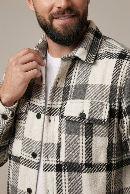 Men's Checked Relaxed Fit Overshirt
