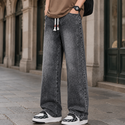 Relaxed Wide Leg Jeans