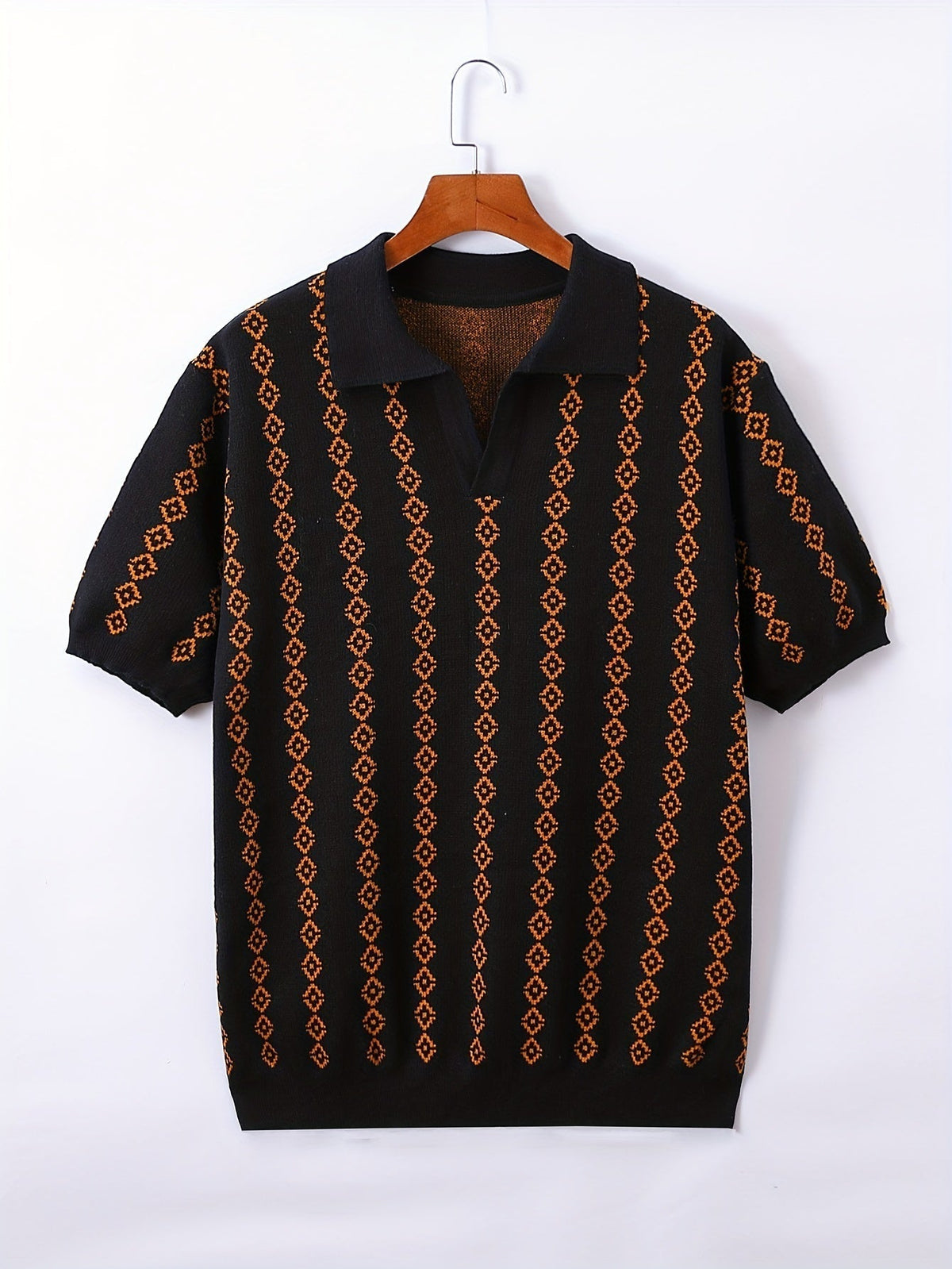 Longline Knit Sweater With Ribbed Trim