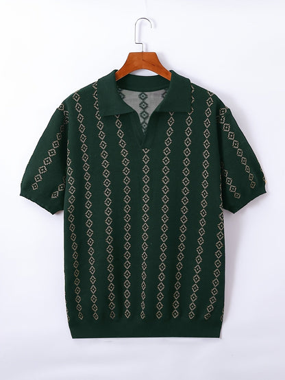 Longline Knit Sweater With Ribbed Trim