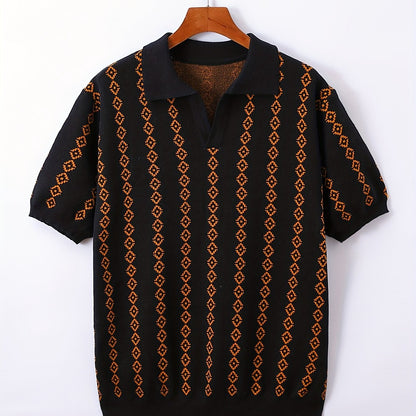 Longline Knit Sweater With Ribbed Trim