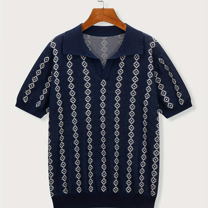 Longline Knit Sweater With Ribbed Trim